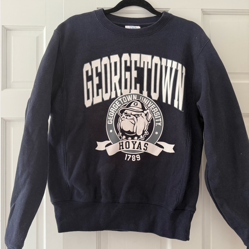 Georgetown University Champion Navy Sweatshirt
